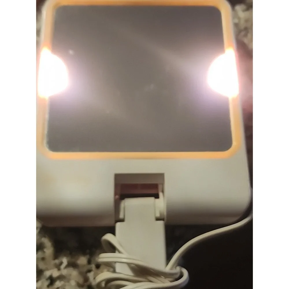 Vintage Jheri Redding II Mirror Double Sided Lights Up Portable Travel